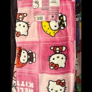 Hello Kitty Pink and White Kids Pajama Bottoms